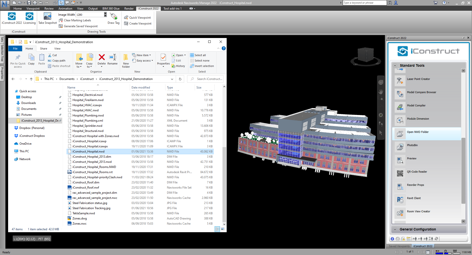 Как открыть nwd файл в revit